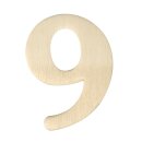 Holz-Zahlen, 4 cm, 9