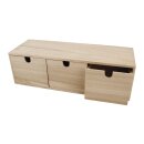 Holz-Kommode, mit 3 Schubladen, 37,5x13x11,5 cm