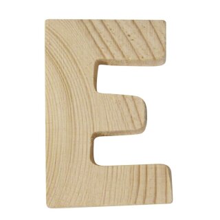 Holzbuchstaben, 5x1cm, E