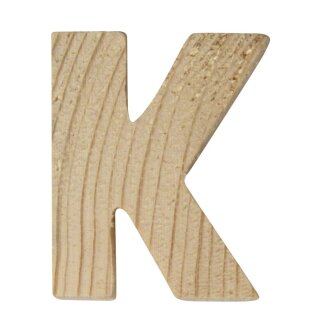Holzbuchstaben, 5x1cm, K