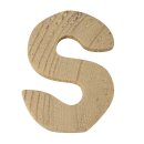 Holzbuchstaben, 5x1cm, S