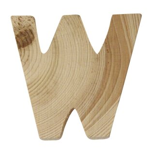 Holzbuchstaben, 5x1cm, W