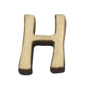 Holz-Buchstabe, 2 cm, H