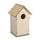 Holz Bauset: Vogelhaus FSC Mix Credit, 11x10,5x17cm, 7 teilig,