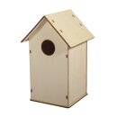Holz Bauset: Vogelhaus FSC Mix Credit, 11x10,5x17cm, 7 teilig,