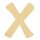 Holz- Buchstabe X,FSC Mix Credit, 6cm ø