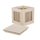 Holz- Fotowürfel FSC Mix Credit, 12x12x12,9cm