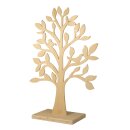 Holz Baum FSC Mix Credit, 50cm ø, mit Vögel