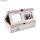 Holz Box FSC Mix Credit, 32x15x10cm, Spiegel+Fotorahmen, 4 Fächer