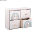 Holz Kommode FSC Mix Credit, 15x20x7cm, 4 Schubladen