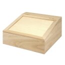 Holzbox m. Klappdeckel, FSC Mix Credit, 24x24x12cm, +4...