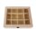 Holz-Teebox,12 Fächer, FSC Mix Credit, 28,5x23,5x7cm, Fächer je 6,5x7cm