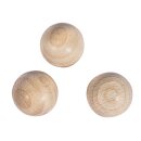 Rohholzkugeln FSC100% ungebohrt, 25mm ø,  6Stück