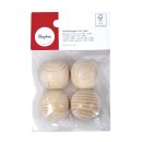 Rohholzkugeln FSC 100%, 30mm ø, ungebohrt,  4 Stück