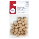 Rohholzhalbkugeln FSC 100%, 10mm ø,  30Stück