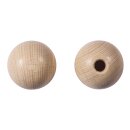 Rohholzkugeln FSC 100%,gebohrt, 18mm ø, 4mm - DL,  10Stück