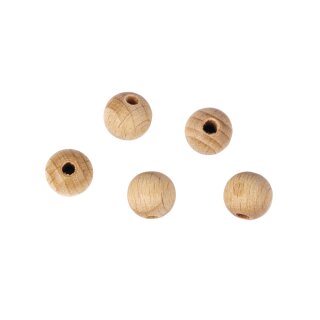 Rohholzkugeln FSC 100%,gebohrt, 30mm ø, 6mm - DL,  4 Stück