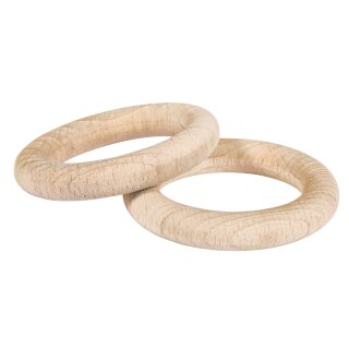 Rohholz-Ringe, . 2 Stück, 7,2 cm