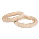 Rohholz-Ringe, . 2 Stück, 7,2 cm