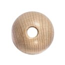 Rohholz-Kugeln, durchgebohrt, 18mm ø, 4 mm Bohrung,  10Stück