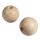Rohholz-Kugeln, durchgebohrt, 45mm ø, 8 mm Bohrung,  2Stück