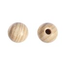 Rohholz-Kugeln halbgebohrt, 12mm ø,  25 Stück
