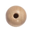 Rohholz-Kugeln, halbgebohrt, 20mm ø,  10Stück