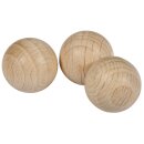 Rohholz-Kugeln, ungebohrt, 12mm ø,  25 Stück