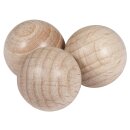 Rohholz-Kugeln, ungebohrt, 15mm ø,  15 Stück