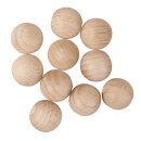 Rohholz-Kugeln, ungebohrt, 20mm ø,  10Stück