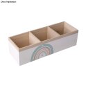 Holz Deko-Kasten FSC Mix Credit, 32x11x8,7cm, 3 Innenfächer