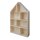 Holz-Setzkasten Haus,FSC Mix Credit, 30x50x8cm, 8 Abteilungen,zum Hängen