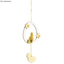 Holzhänger Frühlingsfest FSC 100%, 21x21cm, 32 Teile+4m Schnur,  1Set