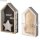 Holz Rahmen Häuser, FSC Mix Credit, 17x9x4cm+15x7,5x4cm