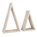 Holz-Rahmen, Dreieck, FSC Mix Credit, 12x6,5x18cm + 15x7x25cm, Beutel 2Stück