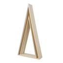 Holz-Rahmen, Dreieck, FSC Mix Credit, 20x7,5x42cm + 26x8x54cm, Beutel 2Stück