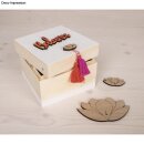 Holz-Box mit Deckel, FSCMixCredit, 12x12x9cm