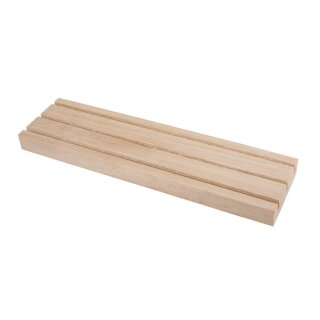 Holz Setzleiste, FSC 100%, 18x5cm, m. 3 Rillen,  1 Stück