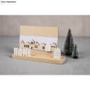 Holz Setzleiste, FSC 100%, 18x5cm, m. 3 Rillen,  1 Stück