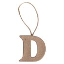 Pappmaché Buchstabe D FSC Recycled 100%, 4x4x1cm,...