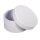 Pappm.-Boxen-Set, FSC Rec.100%, 6cm ø, 3,5cm, rund, SB-Btl 4Stück, weiß