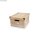 Pappm. Aufbewahrungsbox, FSC Rec. 100%, 32,5x25x16cm, zum zusammenfalten