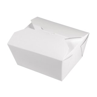Geschenk-Boxen, 600ml, 12x10,5cm, Lebensmittelecht, Set 4 Stück, weiß