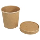 Bio Papp-Becher mit Deckel, 300ml, 7,5x9cm,...