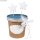 Bio Papp-Becher mit Deckel, 300ml, 7,5x9cm, Lebensmittelecht, Set 4 Stück