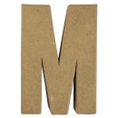Pappmaché Buchstabe M FSC Recycled 100%, 15x10,5x3cm