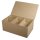 Pappmaché Sortierbox FSCRecycled100%, 22,5x14x10cm, 4 kl., 1 gr. Innenfach