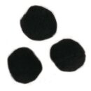 Pompons, 7 mm, . 70 Stück, schwarz