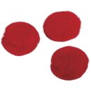 Pompons, 10 mm, . 65 Stück, rot