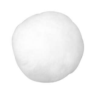 Pompons, 60 mm, . 8 Stück, weiß